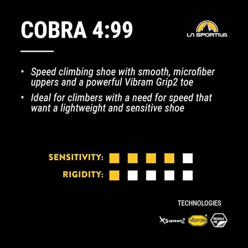 La Sportiva Mens Cobra 4:99 Rock Climbing Shoes in Kuwait