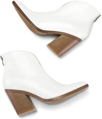 حذاء نسائي من Mysoft بفتحة على شكل حرف V للكاحل سهل الارتداء بمقدمة مدببة وكعب مكتنز in Kuwait