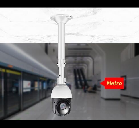Security Camera Mount Bracket, Dome PTZ Camera Mount Universal Camera Pole Mount Bracket for CCTV Security Camera/IP Camera, I Type (30-60cm Adjustable Telescopic Ceiling Mount) in Saudi Arabia