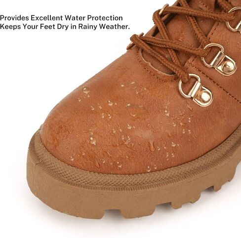 MUSSHOE Women's Winter Platform Boots Non Slip Comfortable Snow Boots Hunter Rain Boots Combat Boots Fashion Ankle Boots&Booties Chunky Booties for Women in Kuwait