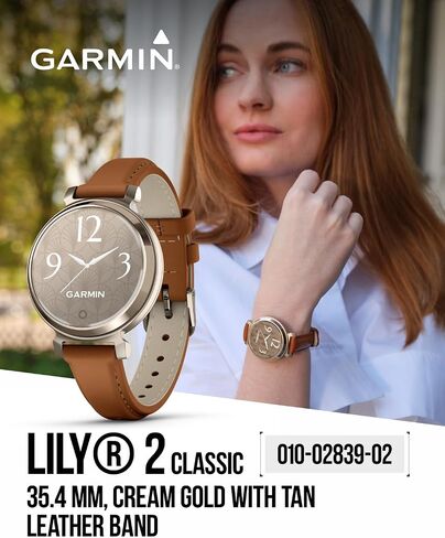 Wearable4U Garmin Lily 2 Active، فضي مع سوار سيليكون أرجواني، ساعة ذكية صغيرة وأنيقة، نظام تحديد المواقع المدمج، شاشة مخفية، عدسة منقوشة، حزمة بنك طاقة تصل إلى 9 أيام in Kuwait