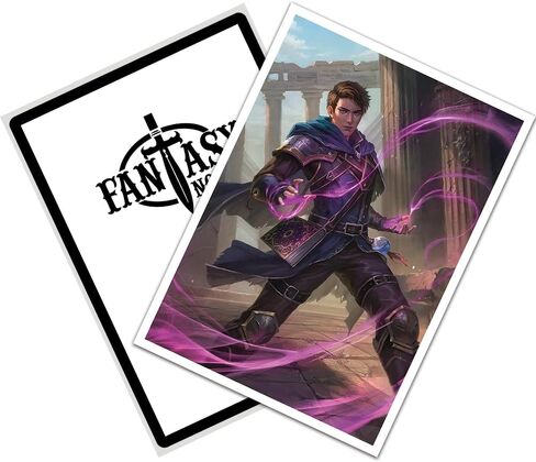 Fantasy North - Acheus - Machina Prophet - 100 Smooth Matte TCG Trading Card Sleeves - Fits Magic MTG Commander Pokemon and Other Card Games - Playing Card Sleeves in Saudi Arabia