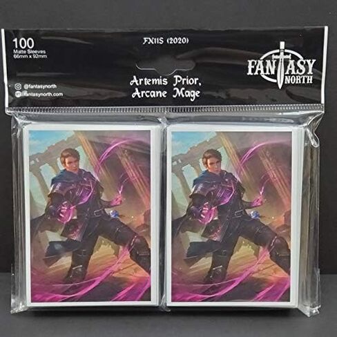 Fantasy North - Acheus - Machina Prophet - 100 Smooth Matte TCG Trading Card Sleeves - Fits Magic MTG Commander Pokemon and Other Card Games - Playing Card Sleeves in Saudi Arabia