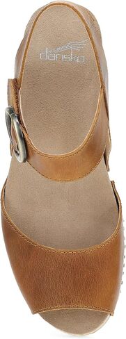 Dansko Tamra Peep Toe Sandal for Women - Quality Leathers and a Heel for a Classy, All-Day Look - Cushioned Footbed for All-Day Comfort in Saudi Arabia