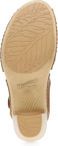 Dansko Tamra Peep Toe Sandal for Women - Quality Leathers and a Heel for a Classy, All-Day Look - Cushioned Footbed for All-Day Comfort in Saudi Arabia