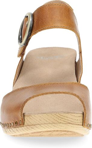 Dansko Tamra Peep Toe Sandal for Women - Quality Leathers and a Heel for a Classy, All-Day Look - Cushioned Footbed for All-Day Comfort in Saudi Arabia