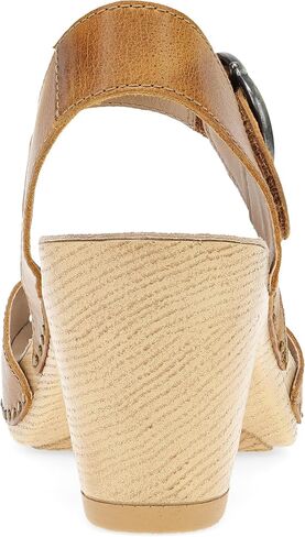 Dansko Tamra Peep Toe Sandal for Women - Quality Leathers and a Heel for a Classy, All-Day Look - Cushioned Footbed for All-Day Comfort in Saudi Arabia