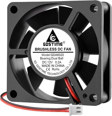 GDSTIME 40mm Brushless Cooling Fan, 40mm x 40mm x 20mm 24V Dc Fan 6000RPM in Kuwait