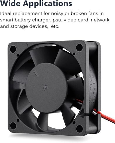 GDSTIME 40mm Brushless Cooling Fan, 40mm x 40mm x 20mm 24V Dc Fan 6000RPM in Kuwait