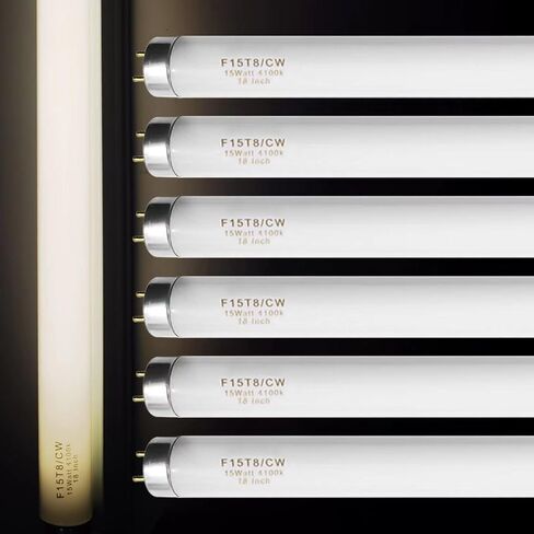 F20T12/CW 20 Watt Light Bulb Cool White, 24 Inch T12 Fluorescent Tube 20W Compatible with Philips Sylvania GE Light Fixture G13 Cap 4 Count in Kuwait