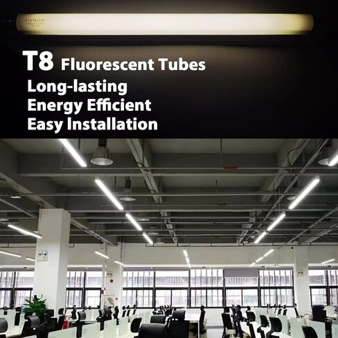 F20T12/CW 20 Watt Light Bulb Cool White, 24 Inch T12 Fluorescent Tube 20W Compatible with Philips Sylvania GE Light Fixture G13 Cap 4 Count in Kuwait