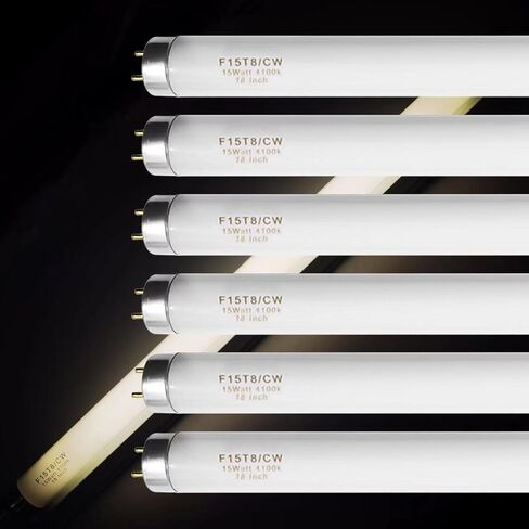F20T12/CW 20 Watt Light Bulb Cool White, 24 Inch T12 Fluorescent Tube 20W Compatible with Philips Sylvania GE Light Fixture G13 Cap 4 Count in Kuwait