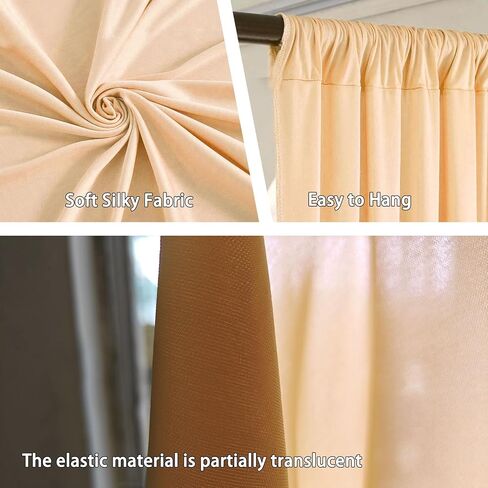 10 x 10 Feet Dark Green Backdrop Curtain for Partie, Background Curtains for Photoshoot, Birthday, Wedding, Halloween, Thanksgiving, Christmas Day, New Year Party Decorations 5Ft x 10Ft, 2 Panels in Kuwait