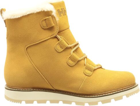 Helly-Hansen Womens Alma Waterproof Suede Winter Boots, 724 New Wheat/Snow, 9F in Saudi Arabia