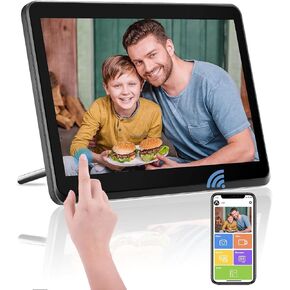 إطار صورة رقمي واي فاي 8 بوصة مع شاشة لمس IPS 1920x1080، نقل الصور لاسلكيًا عبر التطبيق والبريد الإلكتروني والتدوير التلقائي، إطار صور سهل الاستخدام مع شاشة عرض أفقية ورأسية... in Kuwait
