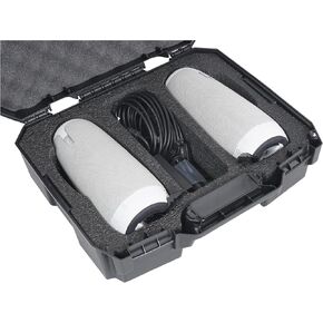 Case Club Double Meeting Owl Carry Case - Travel & Storage Case Fits x2 Meeting Owl Standard, Pro, 2 or 3 - Pre-Cut Foam is Ready to Go Out of the Box - Holds Expansion Mic, Cords & Accessories