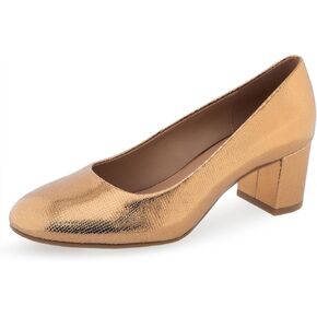 Aerosoles Women's EBEL Pump, Light Bronze Leather, 10