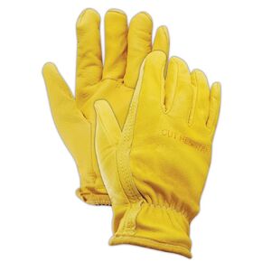 MAGID 1254DEXKXXL Roadmaster Aramax Lined Deluxe Grain Leather Drivers Gloves, XX-Large, Yellow (12 Pair)
