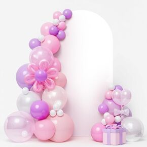LEBENGURU Upgraded 6FT Wedding Arch Cover, Red Spandex Fitted Arch Backdrop Cover, Round Top Chiara Stand Covers for Birthday Party Baby Shower Banquet Balloon Décor in Saudi Arabia