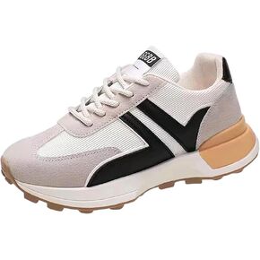 Padgene Sneakers for Women Casual Walking Shoes Comfortable Tennis Lace Up Non-Slip Running Shoes Womens Fashion Sneakers