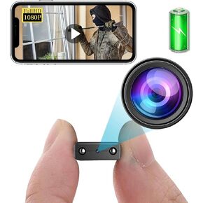 Smallest Wireless WiFi Hidden Camera With Battery,HD1080P Spy Camera For Home Security,Baby Monitor for Home Security with Night Vision,Motion Detection,Cloud Storage for Security with iOS AndroidAPP