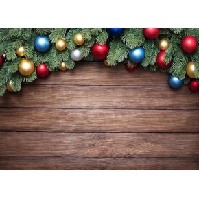10X8FT Christmas Photography Backdrops Christmas Wood Wall Backdrop Xmas Rustic Barn Vintage Wooden Background Christmas Party Decoration Christmas Photo Studio Booth F110