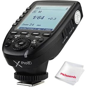 Godox Xpro-F for Fuji Fujifilm TTL Wireless Flash Trigger, 1/8000s HSS, TTL-Convert-Manual Function, Large Screen, 5 Dedicated Group Buttons, 11 Customizable Functions with Cleaning Kit