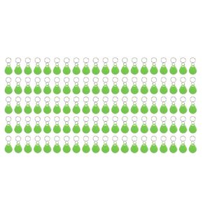 100PCS Door Lock Key Fobs 125KHz Smart Contactless Proximity ID Card Access Control Tag Read Only (Light Green)