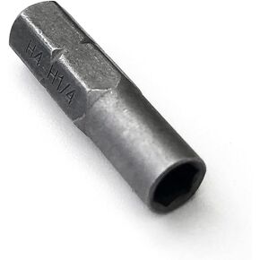 Screwdriver Bit Adapter,6.35mm 1/4" Insert Bit Adapter to 4mm Bit Hex Holder,Sandblast