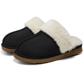 Tanamo Slippers for Women with Fuzzy Cozy Fluffy Lining House Shoes Indoor Outdoor Bedroom Comfortable Soft Winter
