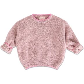 7AM Enfant Unisex Baby Sweater - Long Sleeve Toddler Fuzzy Sweater, Soft Sweatshirt for Kid, Wide Boxy fit | Machine Washable