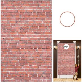 Brick Wall Backdrop,78.7"x 49.2" Inch Door Curtain, Wizard Birthday Party Supplies, Halloween Christmas Themed Party Decorations,Wall Backdrop Decoration (Old red)