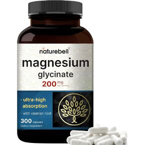 Magnesium Glycinate 500mg Per Serving | 240 Veggie Capsule, 100% Chelated & Purified – Non-GMO & Gluten Free