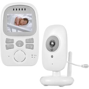 Matybobe Wireless Baby Monitor with Camera and Audio-2.4in LCD Display Video Monitor with Camera, 2-Way Communication, Temperature Display, Night Vision, with Lullaby, 300m Transmission, VOX Mode