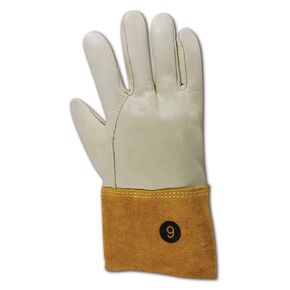 MAGID T6573GKEVLHO-9 DuraMaster T6573GKEV Unlined Standard Cow Grain Full Leather, Leather, Large, Brown/Off White (Pack of 12)