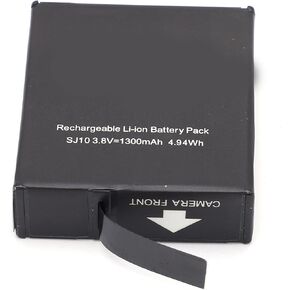 Fydun Rechargeable Batteries Action Camera Replacement Battery Series Li Polymer Lipo Battery 1300mAh for SJCAM SJ9/for SJ10 Action Camera Accessories