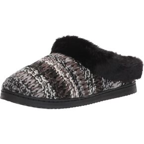 Dearfoams Women's Cora Striped Knit Clog Slipper