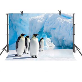 Penguin Backdrop 7x5ft Ice World Photography Background Studio Photo Props BJLYAY1