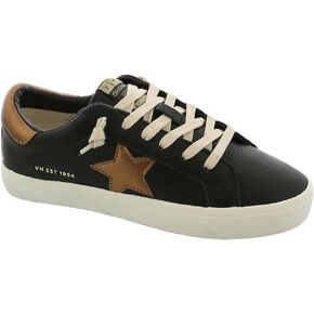 VINTAGE HAVANA Womens FAE Metallic Lace Up Sneakers Shoes Casual - Silver
