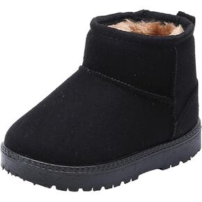 Boys' Girls' Toddlers' Slip-on Winter Boots Warm Fur-lined Outdoors Round-toe Ankle Booties