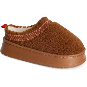 Women's Slippers Platform Mini Boots, Super Light EVA 4cm Thick Sole, Fur Fleece Lined, Cozy and Stylish Slipper for Outdoor Indoor