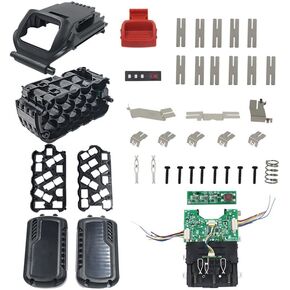 15-Cells 18650 Plastic Replacement Case for DeWalt DCB606 DCB609 20V/60V MAX 9.0Ah Battery, Plastic Battery Housing Replacement Kit for DeWalt 20V/60V Battery DCB612 (Battery not Included)