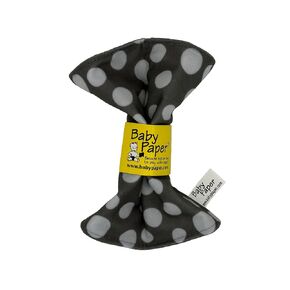 Baby Paper Original Crinkle Teether and Sensory Toy for Babies and Infants | Gray Dot | Non-Toxic, Washable | Great for Baby Showers
