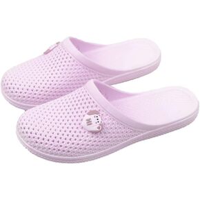 Caistre Bath Slippers with Holes Women Lightweight Slide Sandals Indoor Outdoor Bath Slippers Non Slip House Shoes Pool Beach