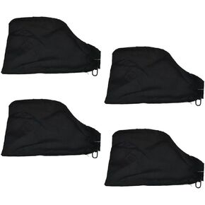 (4Pack) Black Dust Collection Bag for Miter Saw 255 Model with Zipper and Wired Adjustable Stand, Dust Collector Bags for Miter Saw, Tank Belt Sander, Edge Planer, Diagonal Saw