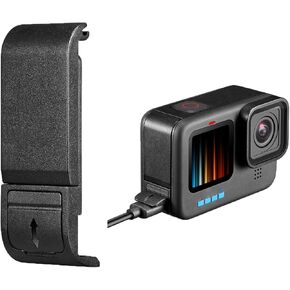 باب جانبي بديل لـ GoPro Hero 10 Hero 9، غطاء بطارية بلاستيكي فاخر قابل للإزالة من نوع POM، غطاء محول منفذ شحن من النوع C، جزء إصلاح ملحقات مدونة الفيديو للكاميرا مع قابس الغبار in Kuwait