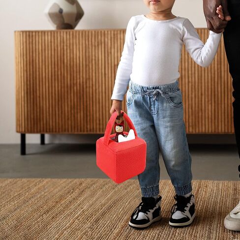 حقيبة حمل لـ Toniebox، حقيبة لـ Toniebox، مقاومة للسقوط والغبار، هدية للأولاد والبنات، حقيبة تخزين لـ Toniebox، أحمر in Kuwait