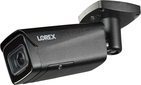Lorex Indoor/Outdoor 4k (8MP) Ultra HD Bullet Security Camera with Varifocal Lens (Nocturnal 4 Series), 4X Optical Zoom, Vandal Resistant, Heat Mapping/People Counting (2-Pack Black) in Saudi Arabia