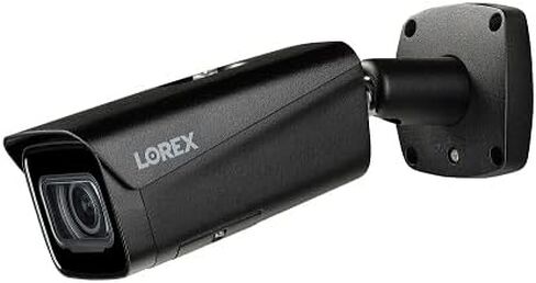 Lorex Indoor/Outdoor 4k (8MP) Ultra HD Bullet Security Camera with Varifocal Lens (Nocturnal 4 Series), 4X Optical Zoom, Vandal Resistant, Heat Mapping/People Counting (2-Pack Black) in Saudi Arabia