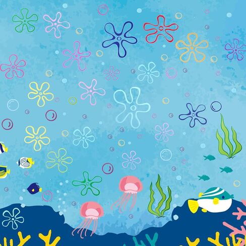 167pcs Flower Bubbles Wall Decals, Jellyfish Decorations Ocean Decor Under The Sea Party Decorations Jellyfish Bubbles Wall Stickers Birthday Party Decorations for Nursery Bedroom in Saudi Arabia